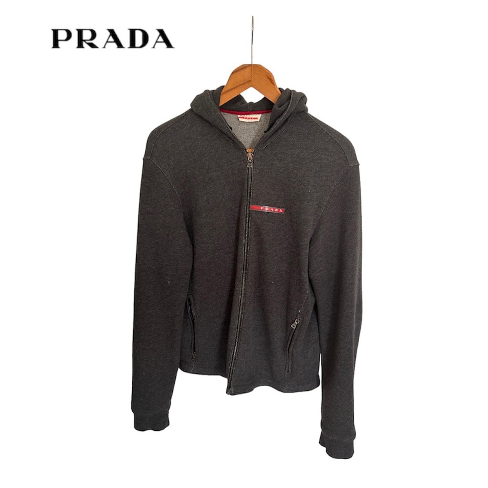 Prada Milano Zip Up Sweater
